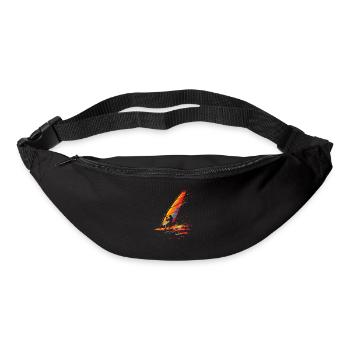 Windsurfen 90er Look - Gürteltasche - Schwarz - Vorne