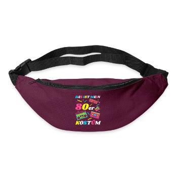This is my 80s Costume Theme 80s Party Costume - Bum bag - burgundy - Front