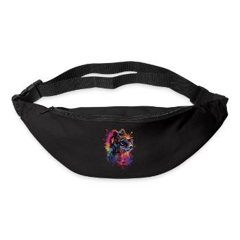 Écureuil - Sac banane - noir - Devant