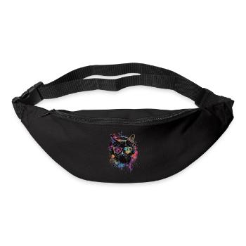Black cat - Bum bag - black - Front
