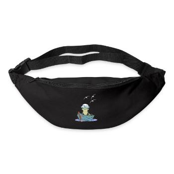 frog sailor sailor boat toad frogs - Bum bag - black - Front