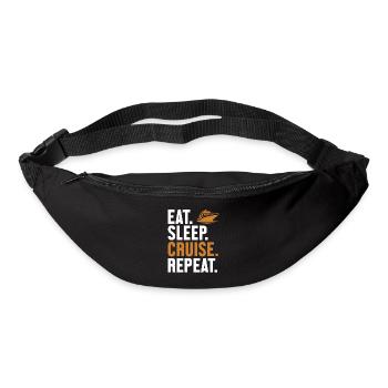 Eat Sleep Cruise Repeat Cruise Ship Cruise - Bum bag - black - Front