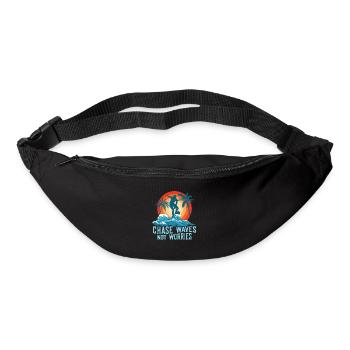 Born To Lift Raised To Elevate Surfboard Surfer Su - Bum bag - black - Front