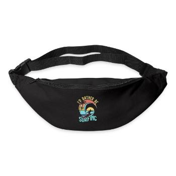 I'd Rather Be Surfing Summer Surfer Surfboard - Bum bag - black - Front