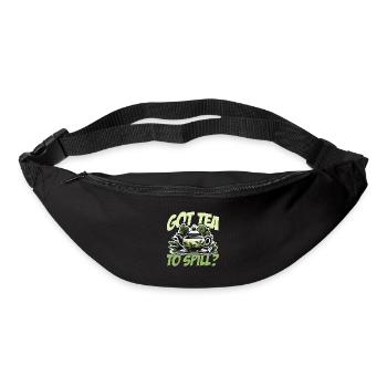 Hot Tea Got Tea To Spill Chamomile Hot Drink Lover - Bum bag - black - Front