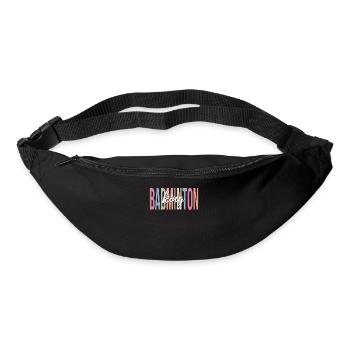 Joueur de badminton - Sac banane - noir - Devant
