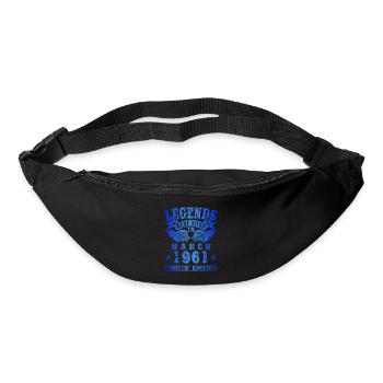 Legends were born in March 1961 Birthday - Bum bag - black - Front