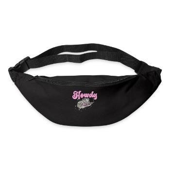 Chapeau de cowboy Western Country Texas - Sac banane - noir - Devant