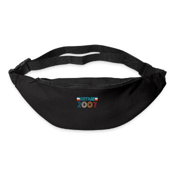 2007 Geburtstag Vintage - Gürteltasche - Schwarz - Vorne
