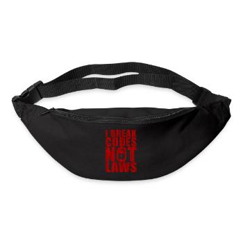 Ethische Hacker-Cybersicherheitsexpertise - Gürteltasche - Schwarz - Vorne