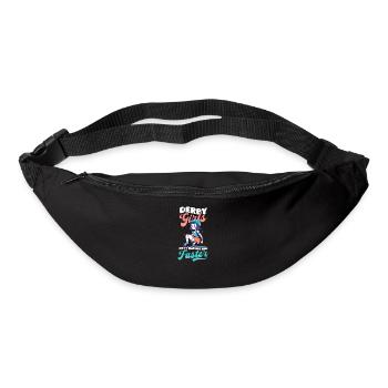 Roller Derby : Les filles à roulettes font plus fort et plus vite - Sac banane - noir - Devant