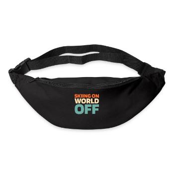 Skiing Après Ski Skiing On World Off - Bum bag - black - Front