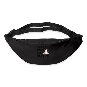 I read unicorn after bedtime - Bum bag - black - Front