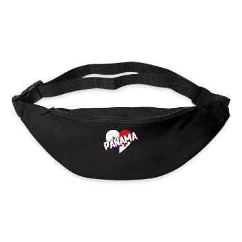Drapeau panaméen Drapeau panaméen - Sac banane - noir - Devant