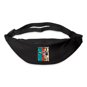Das Ginga-Leben leben Ginga Capoeirista-Tanz - Gürteltasche - Schwarz - Vorne