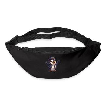 Pinguin Shinkansen Schaffner Japanisch Kawaii Ping - Gürteltasche - Schwarz - Vorne