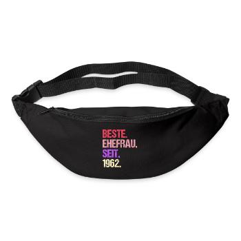 Valentinstag Beste Ehefrau Seit 1962 - Gürteltasche - Schwarz - Vorne
