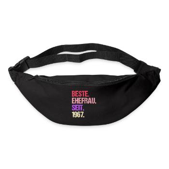 Valentinstag Beste Ehefrau Seit 1967 - Gürteltasche - Schwarz - Vorne