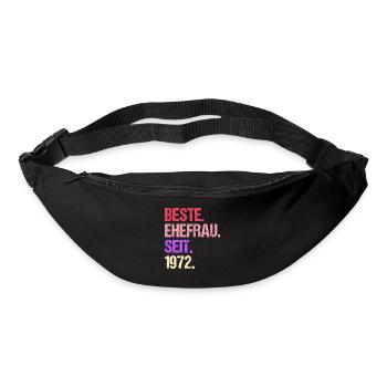 Meilleure épouse de la Saint-Valentin depuis 1972 - Sac banane - noir - Devant