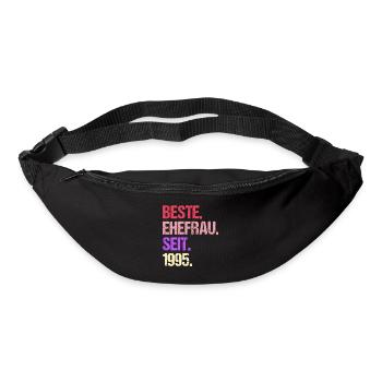 Valentinstag Beste Ehefrau Seit 1995 - Gürteltasche - Schwarz - Vorne