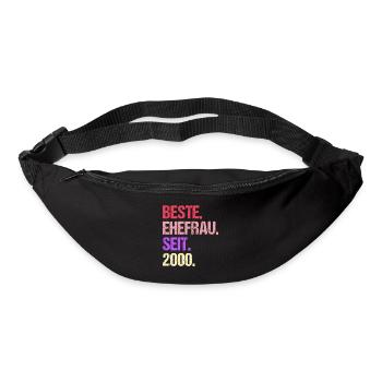 Valentinstag Beste Ehefrau Seit 2000 - Gürteltasche - Schwarz - Vorne