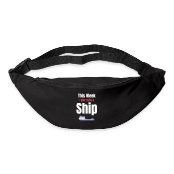 Cette semaine, je ne donne pas au capitaine d’un navire - Sac banane - noir - Devant