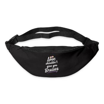 Raising awareness of domestic violence - Bum bag - black - Front