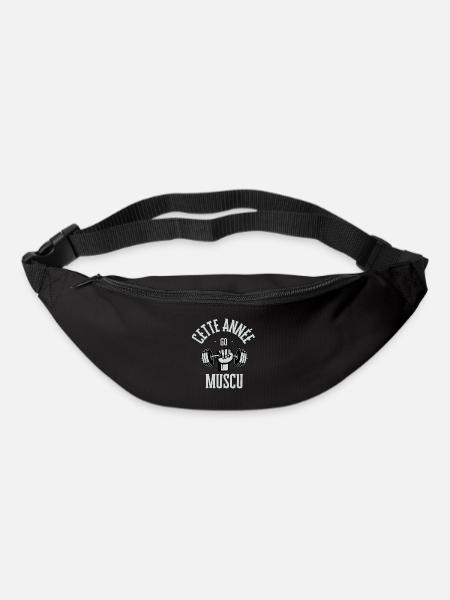 Cette année go muscu - Sac banane - noir