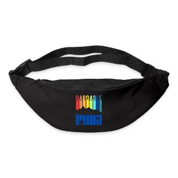 Gardasee Vintage Lago Di Garda Italien Urlaub - Gürteltasche - Schwarz - Vorne