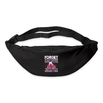 Forget Glass Slippers This Princess Wears Fins Div - Gürteltasche - Schwarz - Vorne