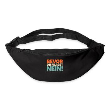 L’humour noir avant de demander Non - Sac banane - noir - Devant