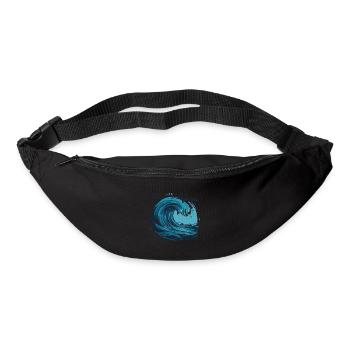WAVE. OCEAN. GO WITH THE FLOW - Bum bag - black - Front
