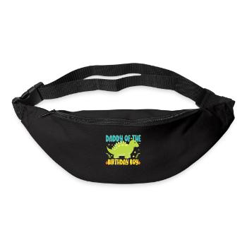 Dad Dinosaur Family Matching Birthday Party - Bum bag - black - Front