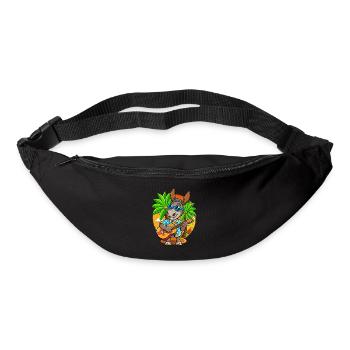 Funny Donkey Cartoon Summer Beach Sunglasses - Bum bag - black - Front