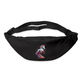 Amoureux de la licorne Licornes drôles Licorne mignonne - Sac banane - noir - Devant