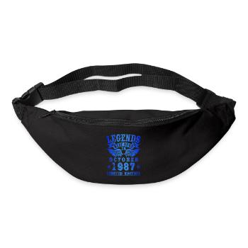 Legends were born in Oktober 1987 Geburtstag - Gürteltasche - Schwarz - Vorne