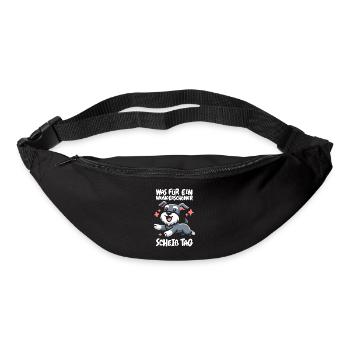 Schnauzer Hund Lustig - Gürteltasche - Schwarz - Vorne