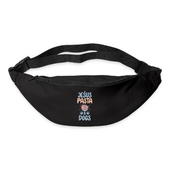 Cadeaux pour les amateurs de pâtes - Sac banane - noir - Devant