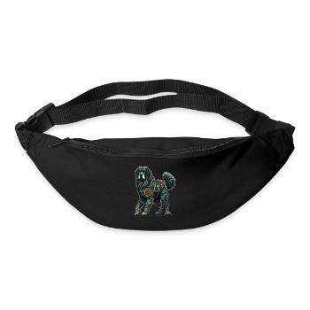 Mandala Art Komondor Hungarian Sheepdog Komondors - Bum bag - black - Front