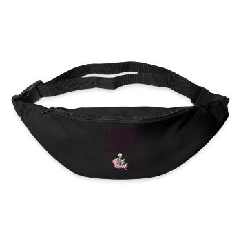 Ich Lese Nach Der Schlafenszeit Skelett - Gürteltasche - Schwarz - Vorne