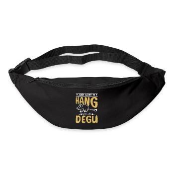 Just want to hang with my degu - Bum bag - black - Front