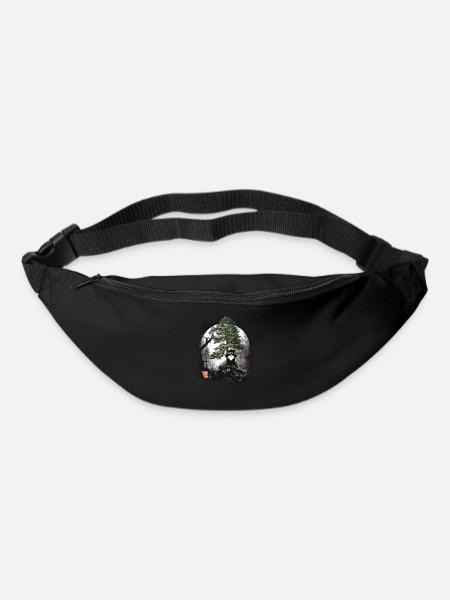 Conte de fées de la forêt personnage de conte de fées nains gnomes gnome sorcier - Sac banane - noir