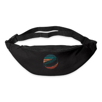 Hot Dog Adulte Rétro Vintage - Sac banane - noir - Devant