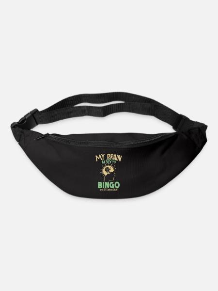 Mon cerveau est composé à 95% de joueurs de bingo - Sac banane - noir