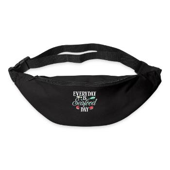 Cadeau pour les amateurs de fruits de mer - Sac banane - noir - Devant