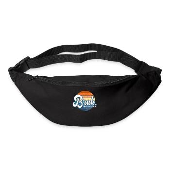 Retro Bruh früher als Schwiegersohn bekannt - Gürteltasche - Schwarz - Vorne