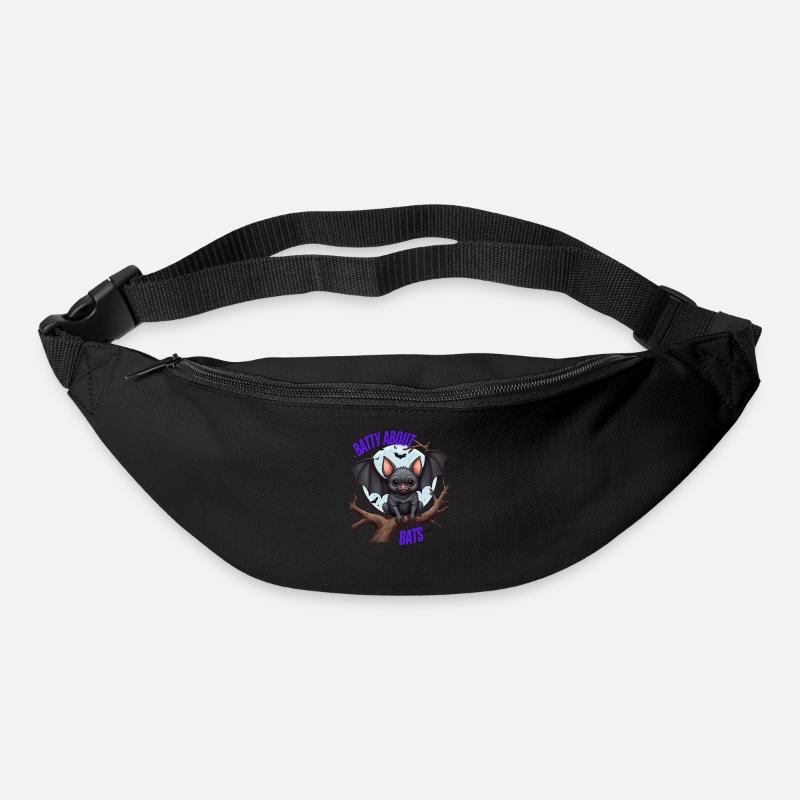 Schöne Fledermäuse - Gürteltasche - Schwarz