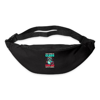 100 jours d’école professeur a adoré ma classe hibou - Sac banane - noir - Devant