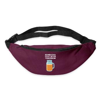Avantages du Kombucha pour les amateurs de thé - Sac banane - bordeaux  - Devant