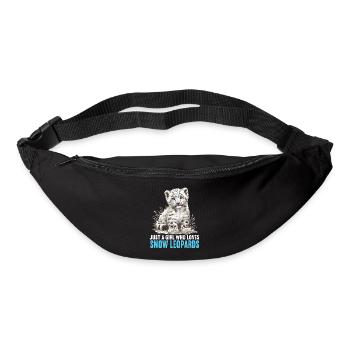 Léopard des neiges Schneeleoparden Schneeleopard - Sac banane - noir - Devant